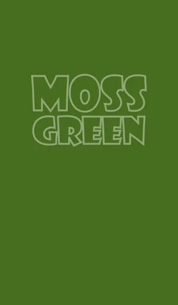 [LINE着せ替え] I Love moss green theme (jp)の画像1