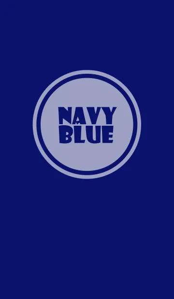 [LINE着せ替え] Simple navy blue Theme v.5 (jp)の画像1