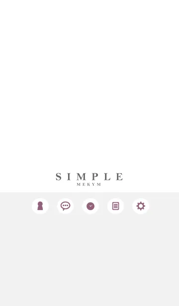 [LINE着せ替え] NATURAL SIMPLE ICON WHITE 31 -MEKYM-の画像1