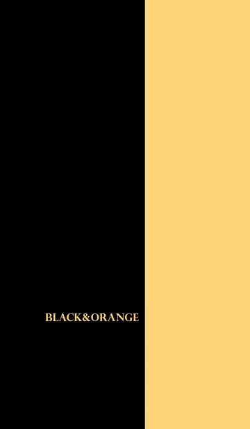 [LINE着せ替え] シンプル オレンジと黒 ロゴ無し No.4-3の画像1