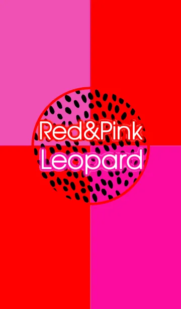 [LINE着せ替え] Red ＆ Pink Leopardの画像1