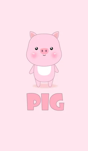 [LINE着せ替え] Love Love Pig Theme V.2 (jp)の画像1