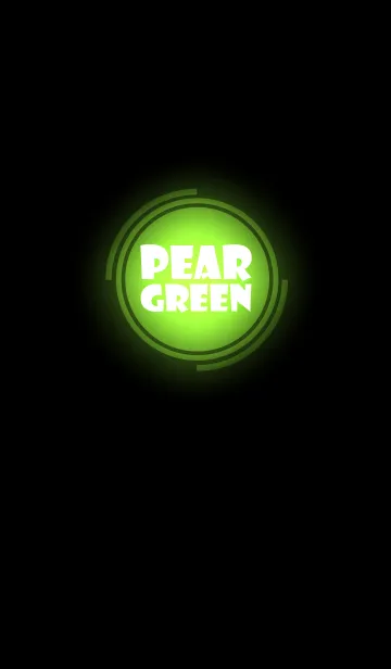 [LINE着せ替え] pear green in black theme vr.3 (jp)の画像1