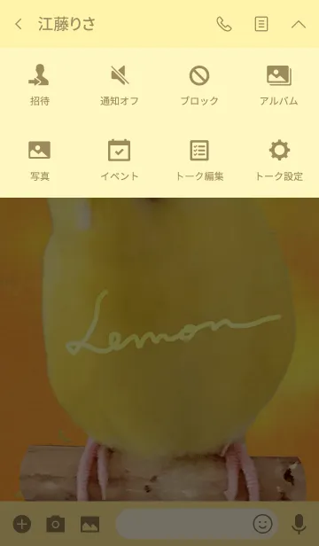 [LINE着せ替え] セキセイインコ レモンの画像4