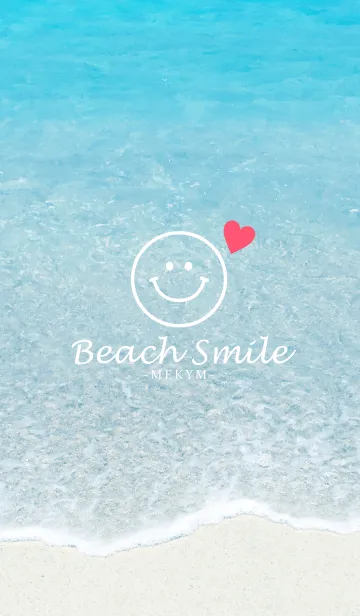 [LINE着せ替え] Blue Beach Smile 3 -MEKYM-の画像1