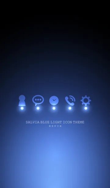 [LINE着せ替え] SALVIA BLUE LIGHT ICON THEMEの画像1
