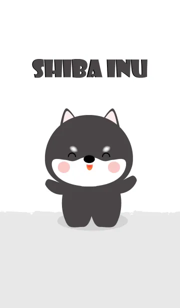 [LINE着せ替え] Love black shiba inu Theme V.1 (jp)の画像1