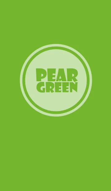 [LINE着せ替え] Simple pear green Theme v.5 (jp)の画像1