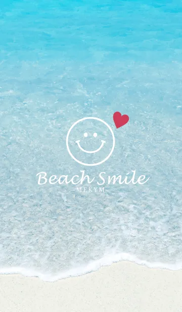 [LINE着せ替え] Blue Beach Smile 4 -MEKYM-の画像1