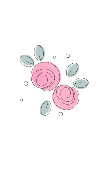 [LINE着せ替え] Cute rose theme 4の画像1