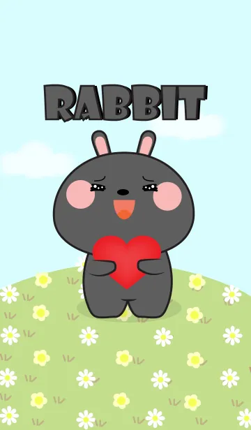 [LINE着せ替え] So Lovely Black Rabbit Theme (jp)の画像1