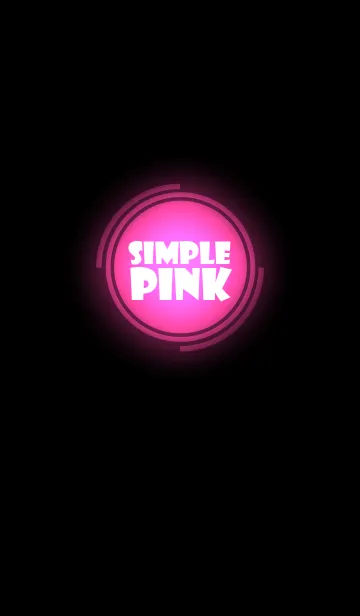 [LINE着せ替え] Simple Pink in black theme vr.3 (jp)の画像1