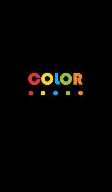 [LINE着せ替え] Colorful (black ver.)の画像1