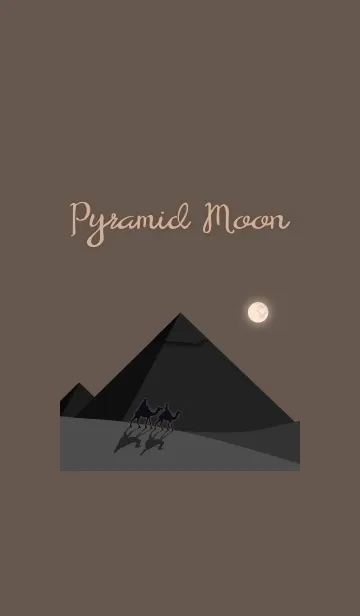 [LINE着せ替え] ピラミッドと月 + テラコッタの画像1
