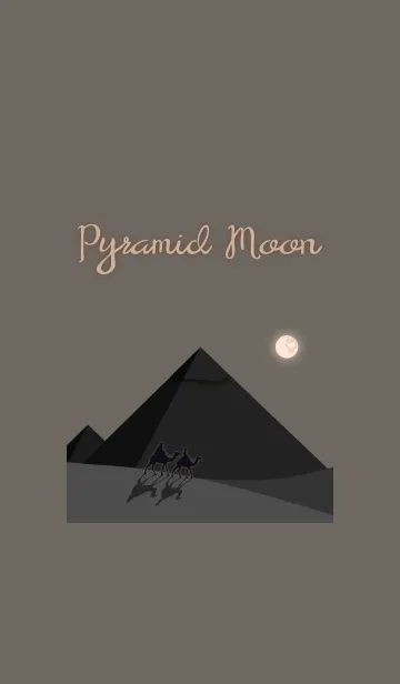 [LINE着せ替え] ピラミッドと月 + キャメルの画像1