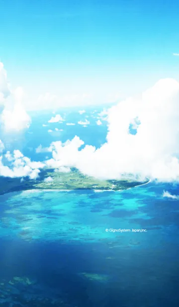 [LINE着せ替え] 美しい海に浮かぶ癒しの島♪の画像1
