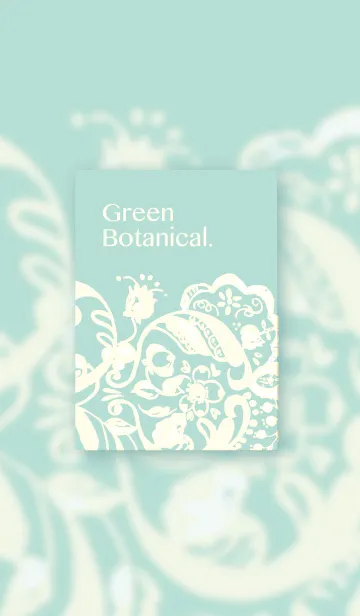 [LINE着せ替え] Botanical -Light green-の画像1