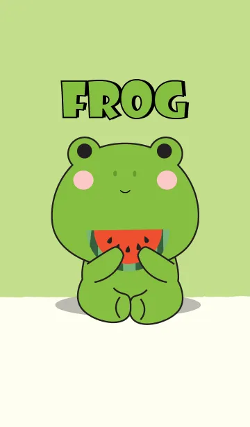 [LINE着せ替え] Simple Love Frog Theme Vr.2 (jp)の画像1