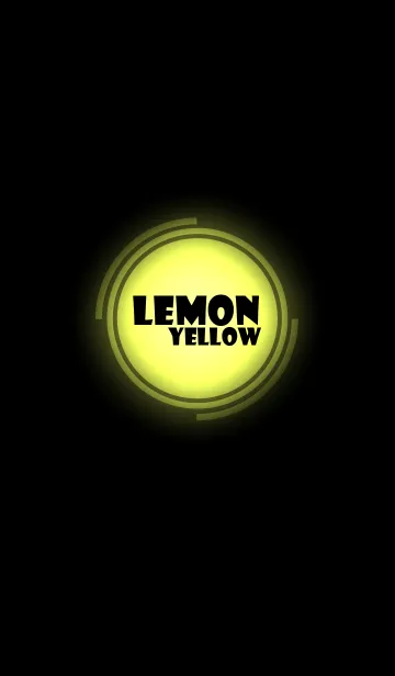 [LINE着せ替え] lemon yellow in black theme vr.3 (jp)の画像1