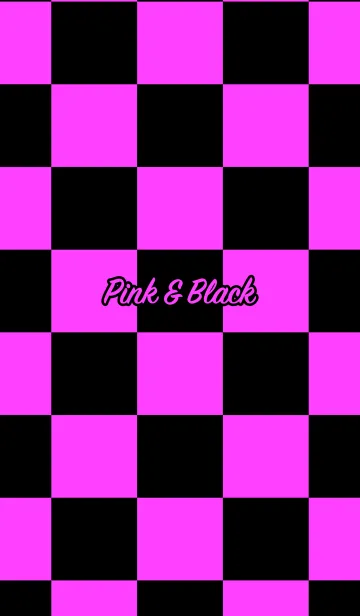 [LINE着せ替え] シンプル ピンクと黒 ロゴ無し No.5-2の画像1