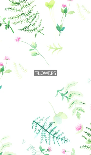 [LINE着せ替え] water color flowers_1062の画像1