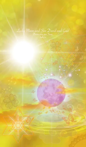 [LINE着せ替え] 運気上昇の太陽とストロベリームーンの画像1