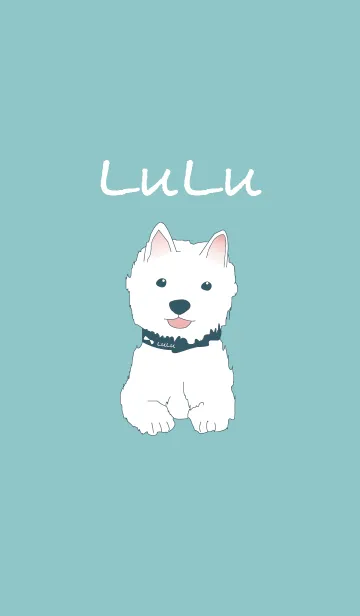 [LINE着せ替え] LULU Happy Happy Light Blueの画像1