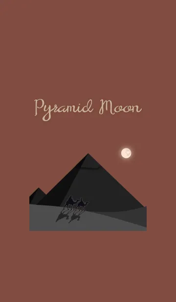 [LINE着せ替え] ピラミッドと月 + ミルクティの画像1