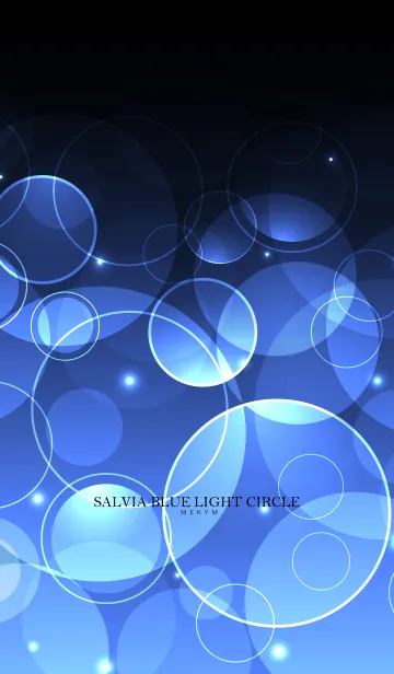 [LINE着せ替え] SALVIA BLUE LIGHT CIRCLEの画像1