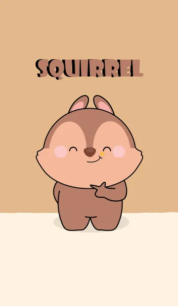 [LINE着せ替え] I Love Cute squirrel Theme (jp)の画像1