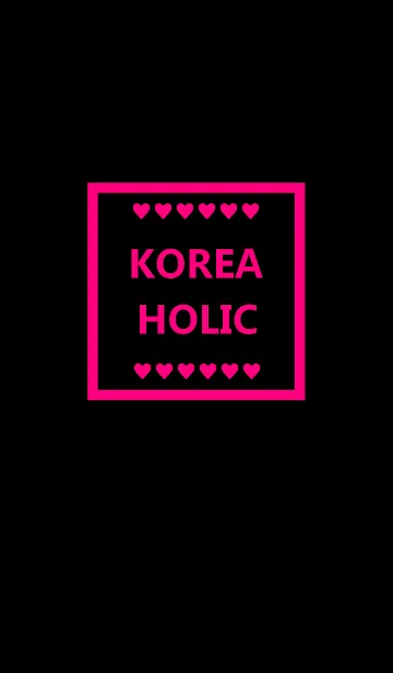 [LINE着せ替え] KOREA HOLIC(black pink)の画像1