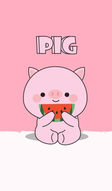 [LINE着せ替え] Love Cute Pig Theme Vr.2 (jp)の画像1