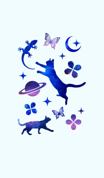 [LINE着せ替え] Galaxy Cat.の画像1