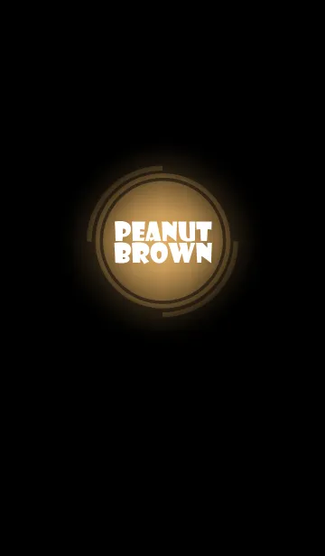 [LINE着せ替え] peanut brown in black theme vr.3 (JP)の画像1