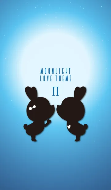 [LINE着せ替え] Moonlight Love Theme 2 Blue.の画像1