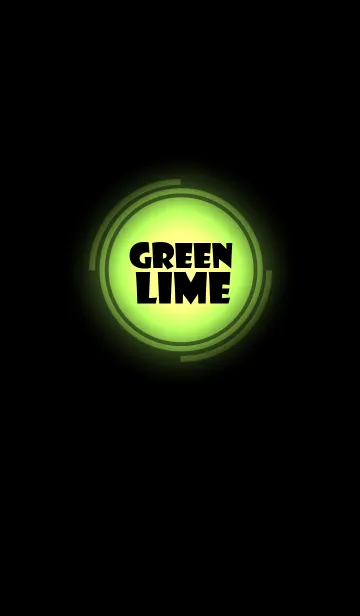 lime green in black theme vr.3(jp)の着せ替えメイン画像