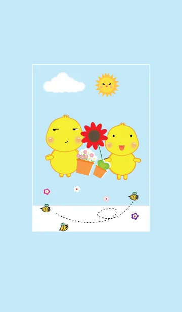 [LINE着せ替え] Simple cute duck theme v.4 (JP)の画像1