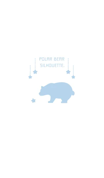 [LINE着せ替え] POLER BEAR SILHOUETTE.の画像1