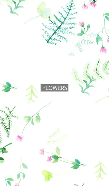 [LINE着せ替え] water color flowers_1061の画像1