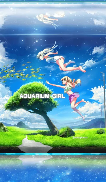 [LINE着せ替え] wingheart「AQUARIUM GIRL」の画像1