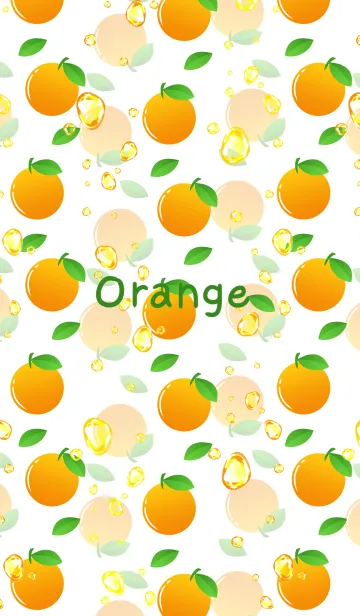[LINE着せ替え] オレンジソーダ -White-の画像1