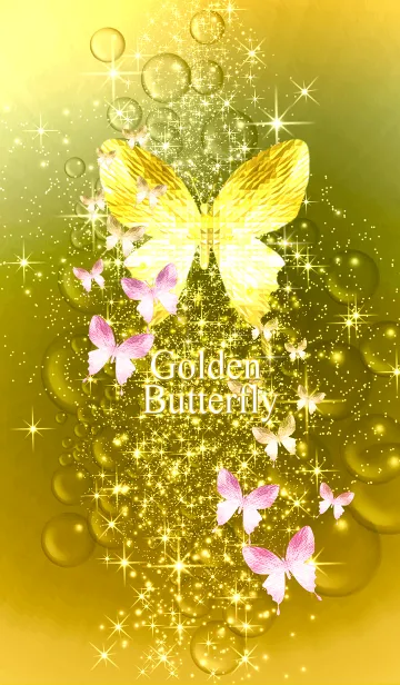 [LINE着せ替え] キラキラ♪黄金の蝶#53の画像1