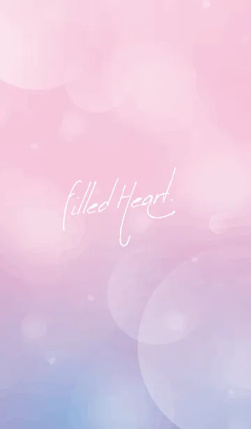 [LINE着せ替え] Filled Heart - pink ＆ purple -の画像1