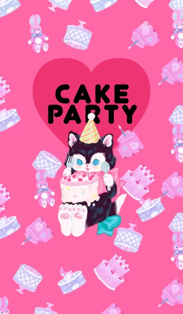 [LINE着せ替え] CAKE PARTY animalsの画像1