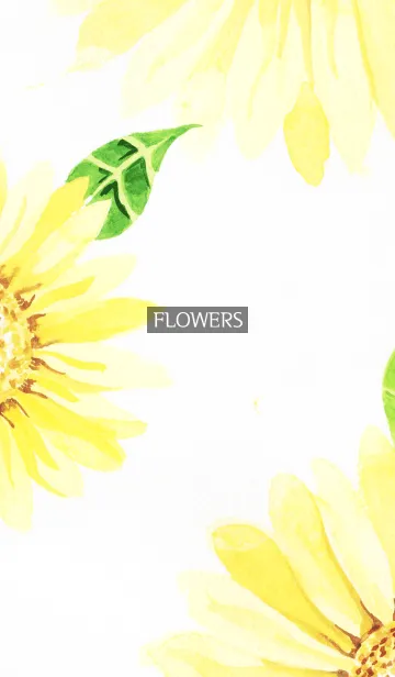 [LINE着せ替え] water color flowers_1075の画像1