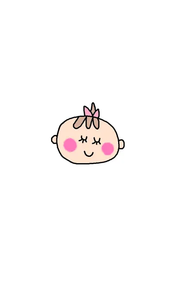 [LINE着せ替え] Happy baby girl themeの画像1
