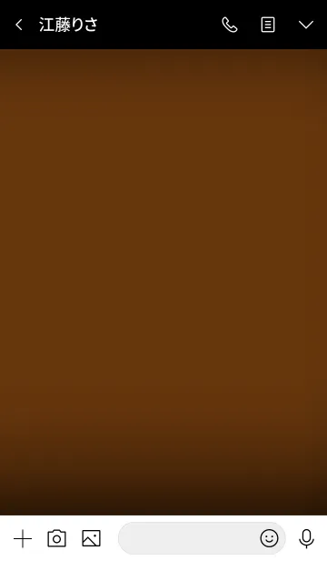 [LINE着せ替え] caramel brown and black theme v.4 (jp)の画像4