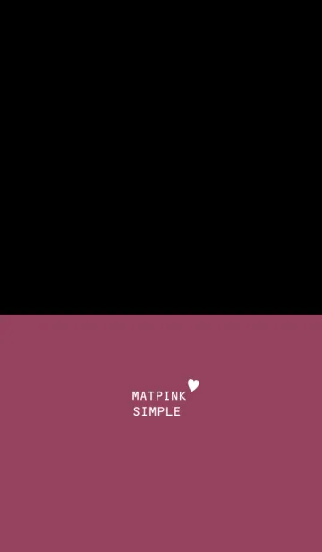 [LINE着せ替え] マットピンク×ブラックとシンプルの画像1