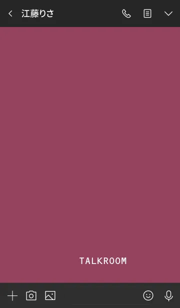 [LINE着せ替え] マットピンク×ブラックとシンプルの画像4