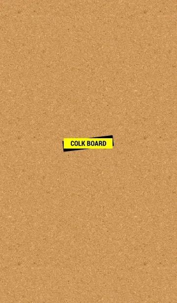 [LINE着せ替え] Cork board BLACK ＆ YELLOW Tabの画像1